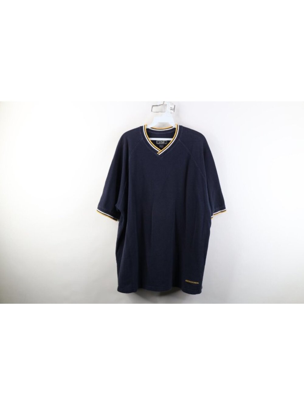 Vintage 90s Abercrombie & Fitch Mens Large Baggy Thermal Knit Ringer T-Shirt USA